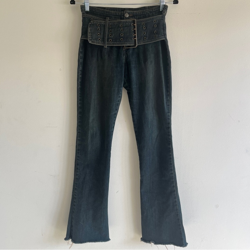 bebe low rise waist jeans belt